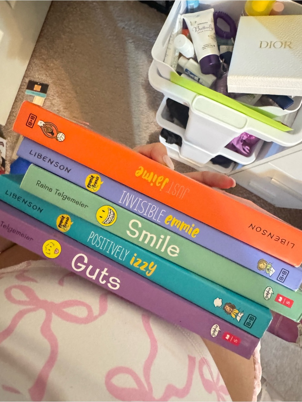 Libenson Colorful Children's Book Set - Orange, Purple, Green, Teal. Just Jamie